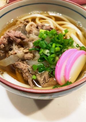 ゆかりのイブクロ 肉うどん-レシピのメイン写真