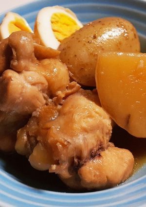 手羽元と新ジャガの甘酢のさっぱり煮-レシピのメイン写真