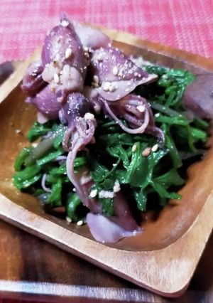 旬!ホタルイカとセリの和え物-レシピのメイン写真