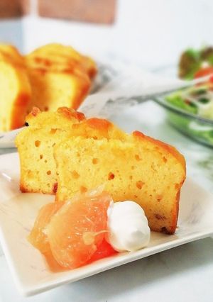 簡単グレープフルーツのパウンドケーキ-レシピのメイン写真
