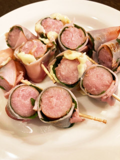 ウィンナーの大葉ハムロール♪お弁当に-レシピのメイン写真