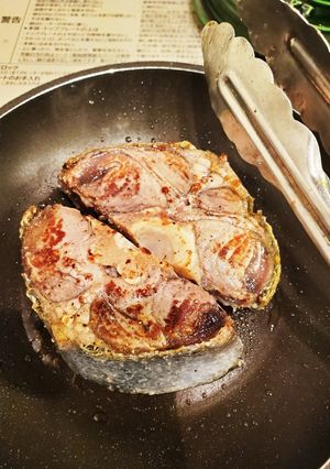 簡単マグロのテールステーキ　ニンニク風味-レシピのメイン写真