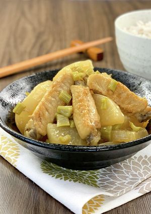 ご飯進む味染み＊鶏手羽中と大根の煮物＊-レシピのメイン写真