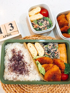 鶏胸肉のチキンカツ弁当 21/4.13-レシピのメイン写真