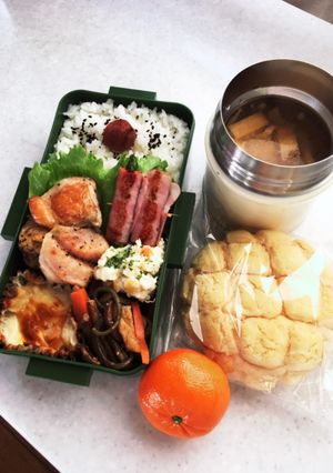 高校男子お弁当2021.4.12-レシピのメイン写真