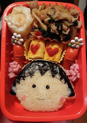 ちびまるこちゃんおにぎり弁当！-レシピのメイン写真
