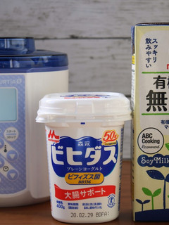 ビヒダスとマルサン豆乳で豆乳ヨーグルト-レシピのメイン写真