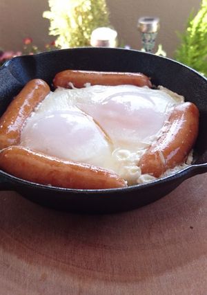 スキレットで目玉焼き-レシピのメイン写真