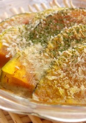かぼちゃのアンチョビマヨソース焼き-レシピのメイン写真