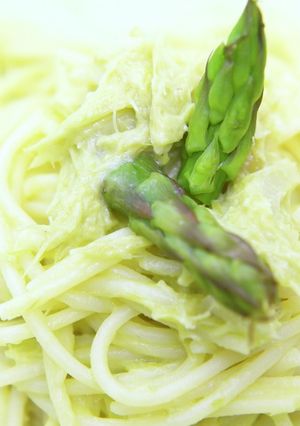 お手軽！アスパラガスクリームのパスタ-レシピのメイン写真
