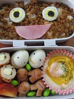 キャラ弁★そぼろ親分とゆかいな仲間たち♪-レシピのメイン写真