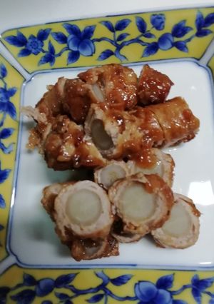 切り落とし肉で八幡巻き-レシピのメイン写真