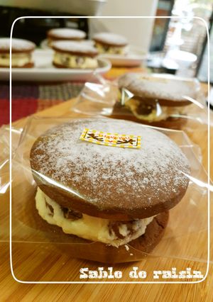 ココア風味♡レーズンサンド♡-レシピのメイン写真