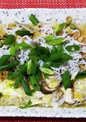 しらすと椎茸のふんわり卵とじ-レシピのメイン写真