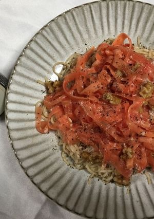 ソイデスリムの人参リボンサラダ-レシピのメイン写真