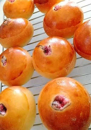 桜香る・おから生地のあんパン-レシピのメイン写真