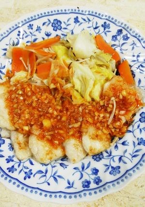 めちゃふわ!鶏胸肉の野菜蒸し-レシピのメイン写真