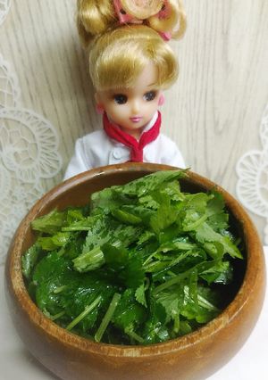 リカちゃん♡アマニ油活動！三つ葉サラダꕤ-レシピのメイン写真
