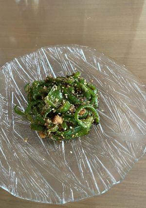 春ピーマンとタラコの炒り煮-レシピのメイン写真