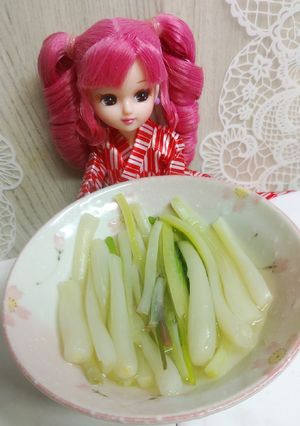 リカちゃん♡島らっきょうの甘酢漬け✼¨*-レシピのメイン写真