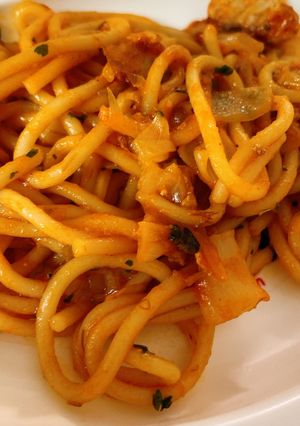 幼児食にも！お手軽野菜ジュースパスタ-レシピのメイン写真
