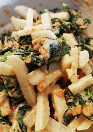 長芋サラダ☆ほうれん草と鮭フレーク-レシピのメイン写真