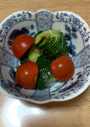 蛇腹キュウリのサラダ-レシピのメイン写真