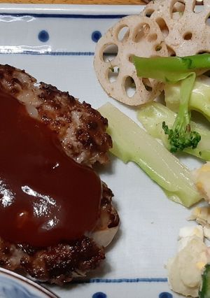肉感たっぷりハンバーグ-レシピのメイン写真