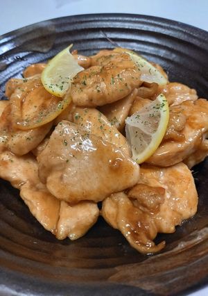 柔らか鶏胸肉の爽やかレモン醤油炒め-レシピのメイン写真