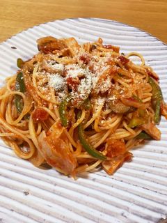 大盛りナポリタン ちょっぴり辛め-レシピのメイン写真