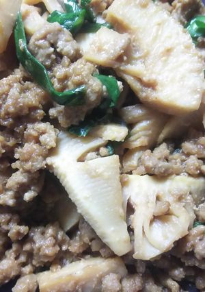 旬の筍の肉味噌炒め-レシピのメイン写真