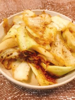 イカとキャベツのカツオ炒め-レシピのメイン写真