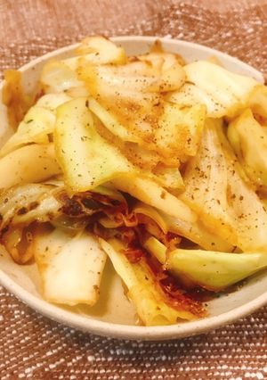 イカとキャベツのカツオ炒め-レシピのメイン写真