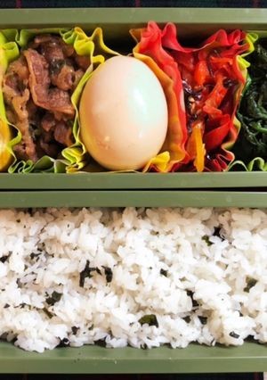 高校生弁当日記(味玉弁当編)-レシピのメイン写真