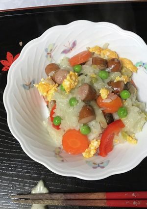 子ども大好きウインナーおこわ-レシピのメイン写真