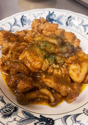 鶏としめじのアラジンソース煮-レシピのメイン写真