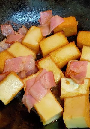 息子へ～厚揚げとベーコンの炒め煮-レシピのメイン写真