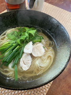 素麺でお昼ごはん! フォー風の鶏出汁麺-レシピのメイン写真