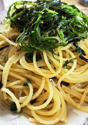 簡単!!じゃこんぶしそオイルパスタ-レシピのメイン写真