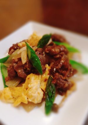 牛肉とアスパラのオイスター炒め-レシピのメイン写真