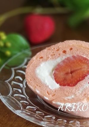 綺麗になれちゃう『春色ロールケーキ』-レシピのメイン写真