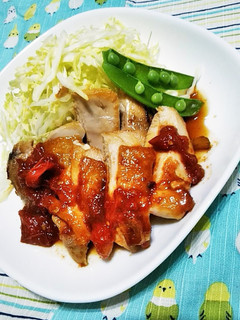鶏もも肉のトマト照り焼き-レシピのメイン写真