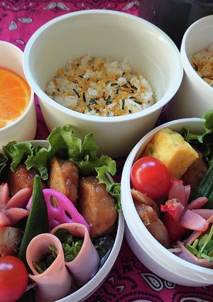 ❜21/4/14　蓮根はさみ焼き弁当-レシピのメイン写真