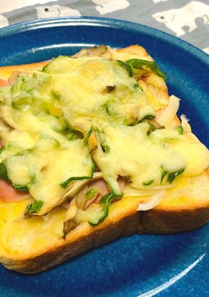 まいたけのピザトースト-レシピのメイン写真