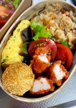 炊き込みご飯弁当-レシピのメイン写真