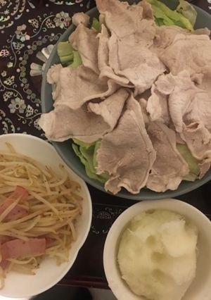 冷しゃぶ　もやし炒め-レシピのメイン写真