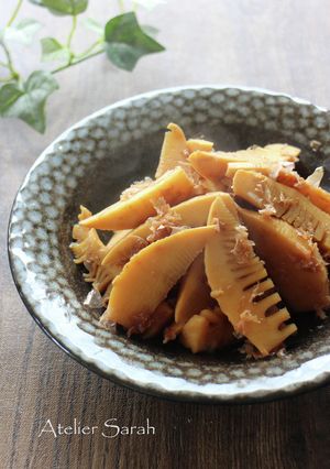 簡単！筍水煮で煮込むだけ♪筍の土佐煮 by ｱﾄﾘｴ沙羅 【クックパッド