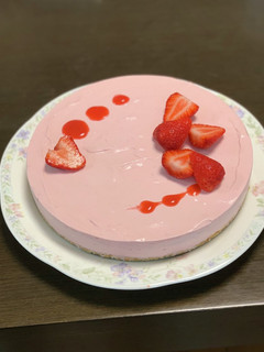 いちごのレアチーズケーキ。-レシピのメイン写真