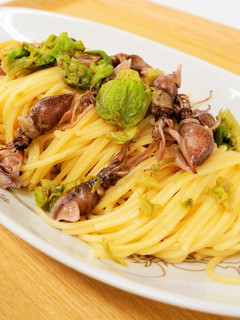 ホタルイカとフキノトウのパスタ-レシピのメイン写真