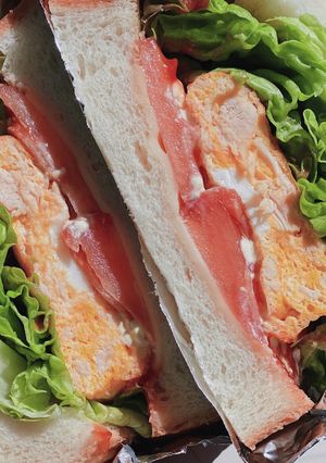 美味しすぎるツナオムレツサンドイッチ-レシピのメイン写真